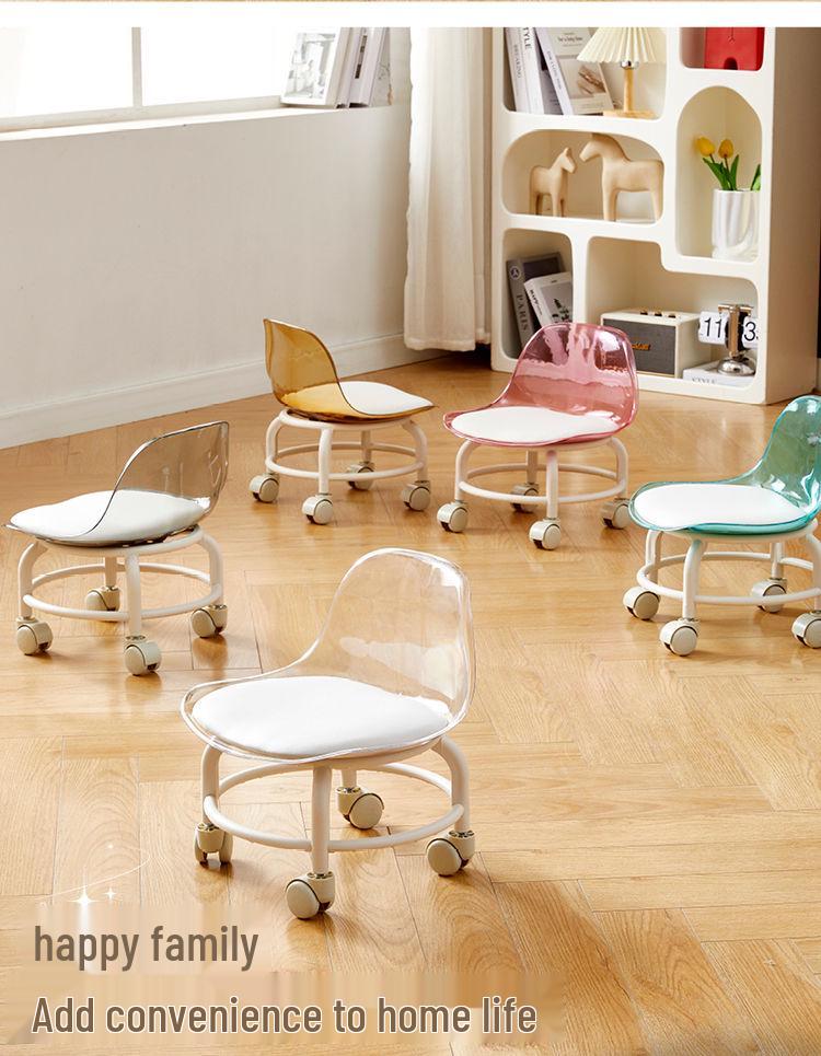 Kompakter Rollhocker mit Schwenkrädern – Ideal für Zuhause, Beauty oder den Gelegenheitsgebrauch