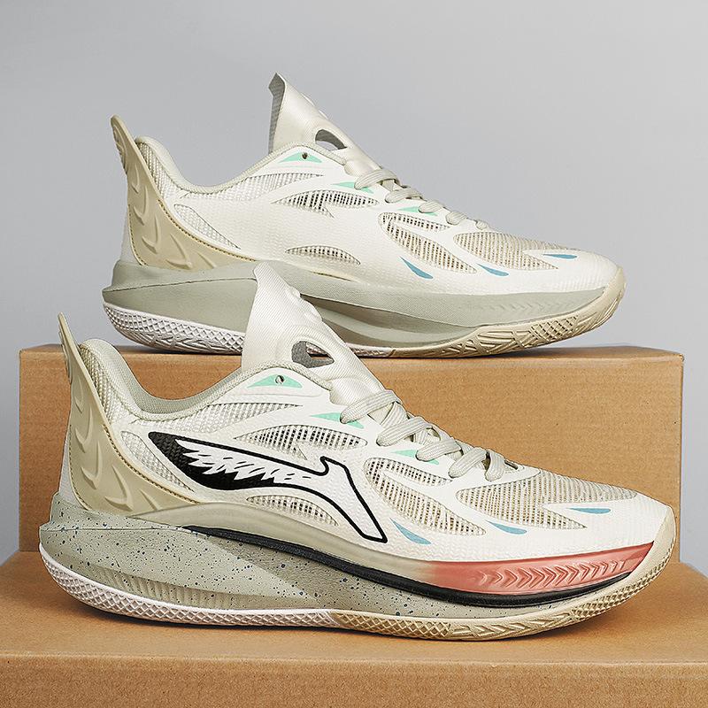 Spring and summer low-top basketball shoes Mesh Jaws actual basketball shoes Middle school students professional competition sports training shoes