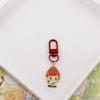 Cute Snow White Shiny Metal Keychain Anime Princess Alloy Pendant Kawaii Charm Keyring Decorative Ornament For Men Women Gift