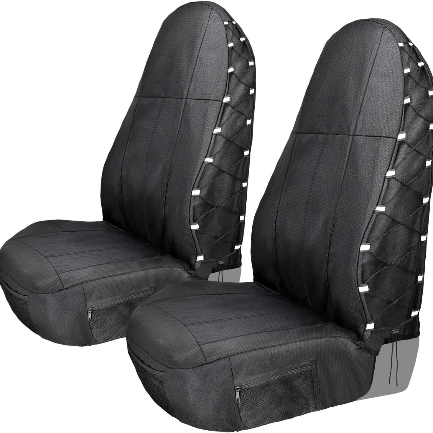 Waterproof 420D Oxford Cloth Car Seat Cover, Universal All-Season Full Coverage Cushion. 420D 52x49x81cm чёрный