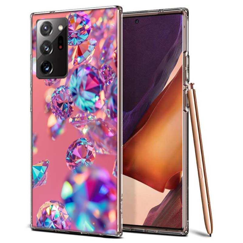 Shining and Dazzling Diamond Gemstones Phone Case for Samsung A55 A35 A25 A15 A07 A05S A16 A17 A26 A36 A37 A56 A57 Galaxy Note 2