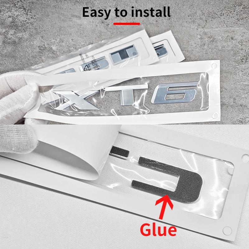 ABS Rear Tail Trunk Emblem Car Letter Logo Fender Side Stickers For Cadillac CT4 CT5 CT6 CTS XT4 XT5 XT6 XTS ATS AWD 25T 28T 40T