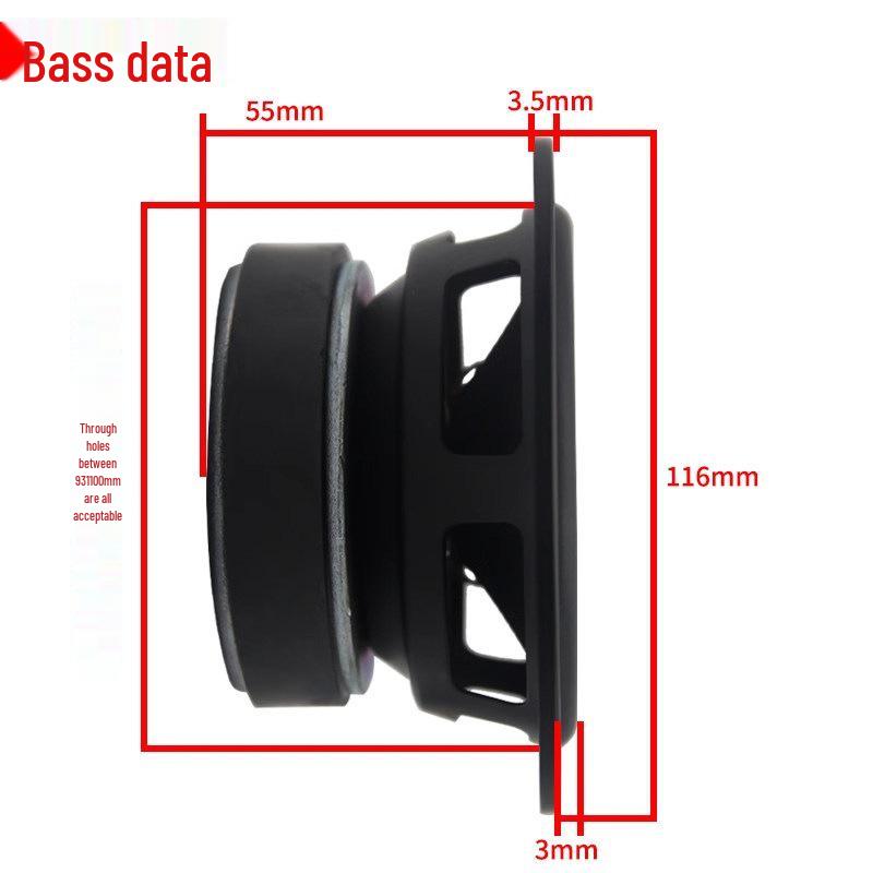 4-inch Mid-bass Audiophile Speaker Box Accessories, Compatible with Jiaxun 4509 Subwoofer