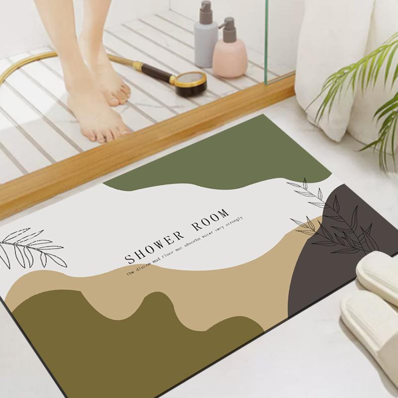 Diatom Mud Bathroom Mat: Soft, Absorbent, Non-Slip, Quick-Drying Custom Foot Mat