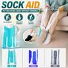 Sock Puller Helper Tool No Bending Easy On Sock Aid Device Soft Padding for Knee Surgery Recovery Patients Elderly