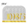 Clear Table Place Cards Arch Wedding Numbers, 1-10 with Stands, Customizable Signs Acrylic for Receptions, Parties, Anniversaries, Events Settings