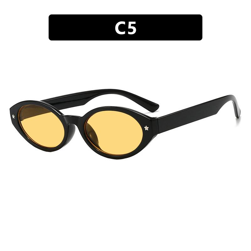 New Oval Shape Sunglasses Women Square Eyeglasses Female Brand Designer Oculos Retro Shades Fashion UV400 Eyewear