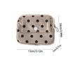 Bow Ethnic Style Coin Purse Polka Dot Small Cosmetic Bag Zipper Pouch Earphone Bag  Travel
