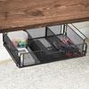 Under Desk Storage Desk Drawer Under Table Tray Basket Hanging Storage Rack Stationery Tool Storage Partition Storage Rack