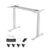 Standing Desk Frame Dual Motor, Electric Adjustable 100-180 Cm Extension Length, 3 Memory Height Settings Stand Up Table Legs