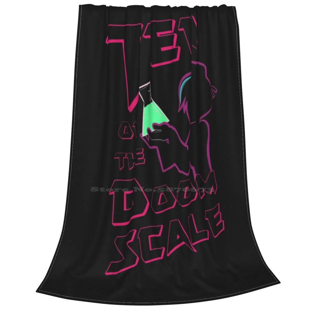 Varian-Ten On The Doom Scale Super Warm Soft Blankets Throw On Sofa/Bed/Travel Varian Rta Rts Neon Aesthetic Tumblr Cartoon