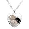 Low Tide In Twilight Anime Necklace Taeju YEO Euihyun KIM Glass Cabochon Heart Shaped Pendant Necklace Charm Jewelry Gift