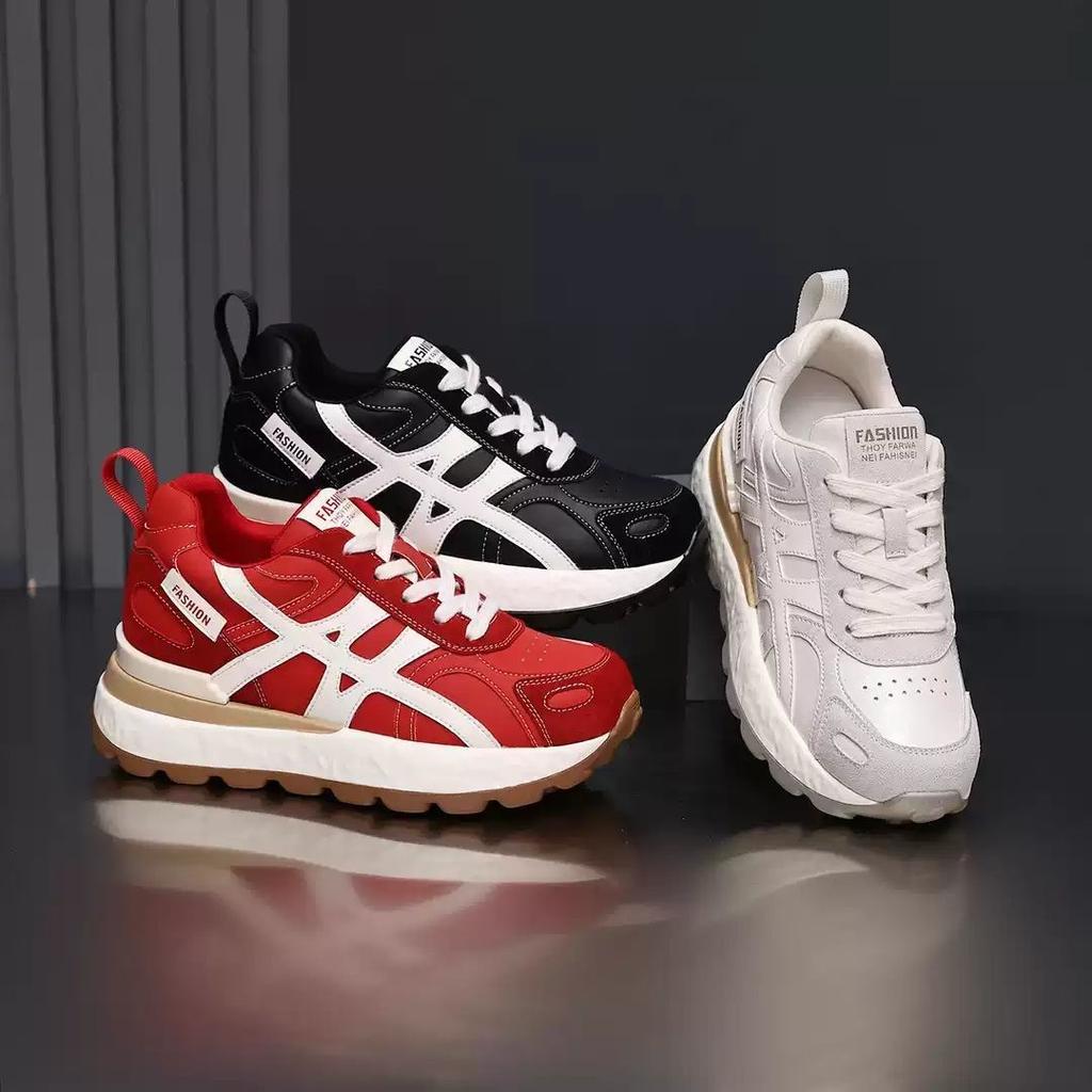 New summer breathable mesh versatile small thick-soled inner height-increasing Forrest Gump shoes women's casual shoes