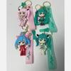 Kawaii Hatsune Miku Keychain Anime Doll Bag Pendant Cartoon Small Decoration Accessories Car Key Chain Backpack Charm Gifts