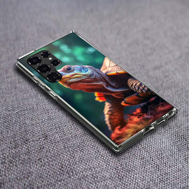 Marine Organisms, Sea Turtles, And Animals Phone Case For Samsung Galaxy S24 S23 S21 S20 FE S22 S26 Ultra S25 Edge S10 Plus Cove