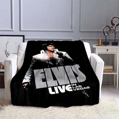 Verschiedene Stile von 3D-gedruckten Sofa-Decken im E-Elvis-Muster, geeignet für Schlafzimmer von Erwachsenen und Kindern sowie Wohnzimmer
