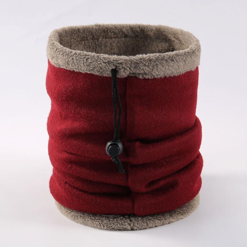 

Hot Sale Winter Outdoor Riding Scarf Thickened Fleece Warm Scarf Anti-wind and Dust Mask Fleece бордовый