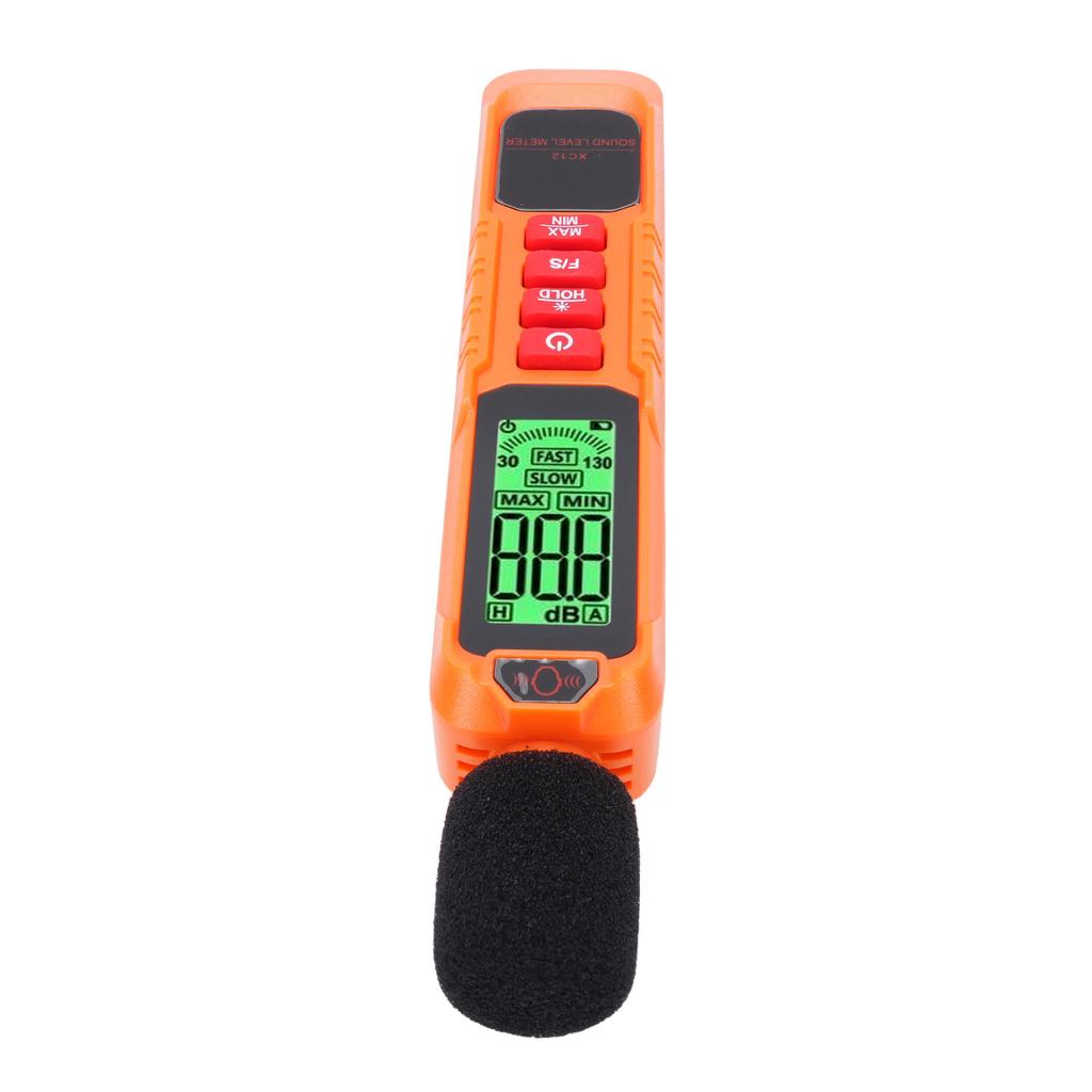 Sound Level Meter with A Weighting Backlight Screen Portable Noise Decibel Tester for Home