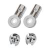 Shower Screen Hinges With Chrome Plating Perfectly Designed ABS Brackets For 6mm Glass Enhances Bathroom Aesthetics