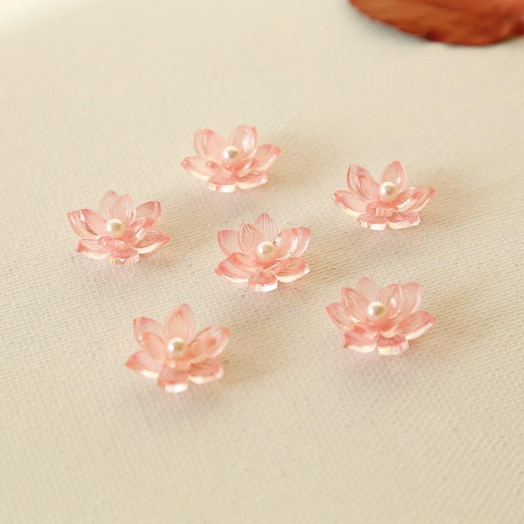 Vintage Flower Hair Clips & Pins - Acrylic Handmade Earring Patches & Jewelry Materials