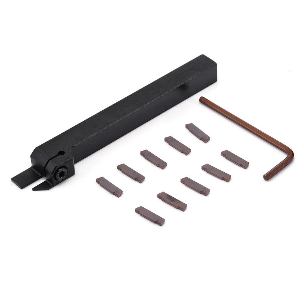 10pcs MGMN200-G Inserts Blade UK MGEHR1212-2 Cut-Off Tool Holder 12x12x100mm