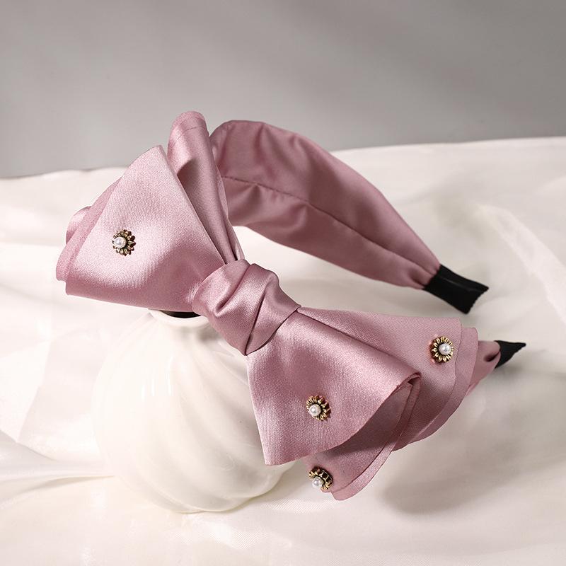 Fashion Satin Big Bow Rhinestone Hairbands Headbands Ornament Accessories For Women Hair Accessories