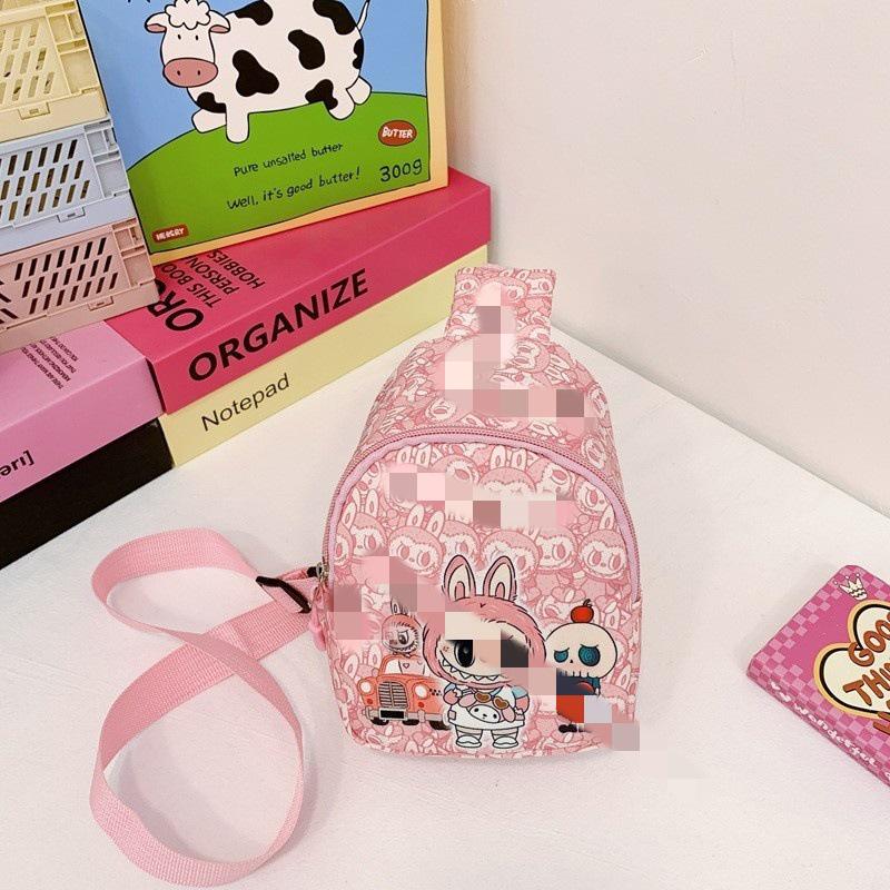 Cute Cartoon Children's Backpack: Trendy Casual Small Bag for Kindergarten Girls - Crossbody or Chest Style