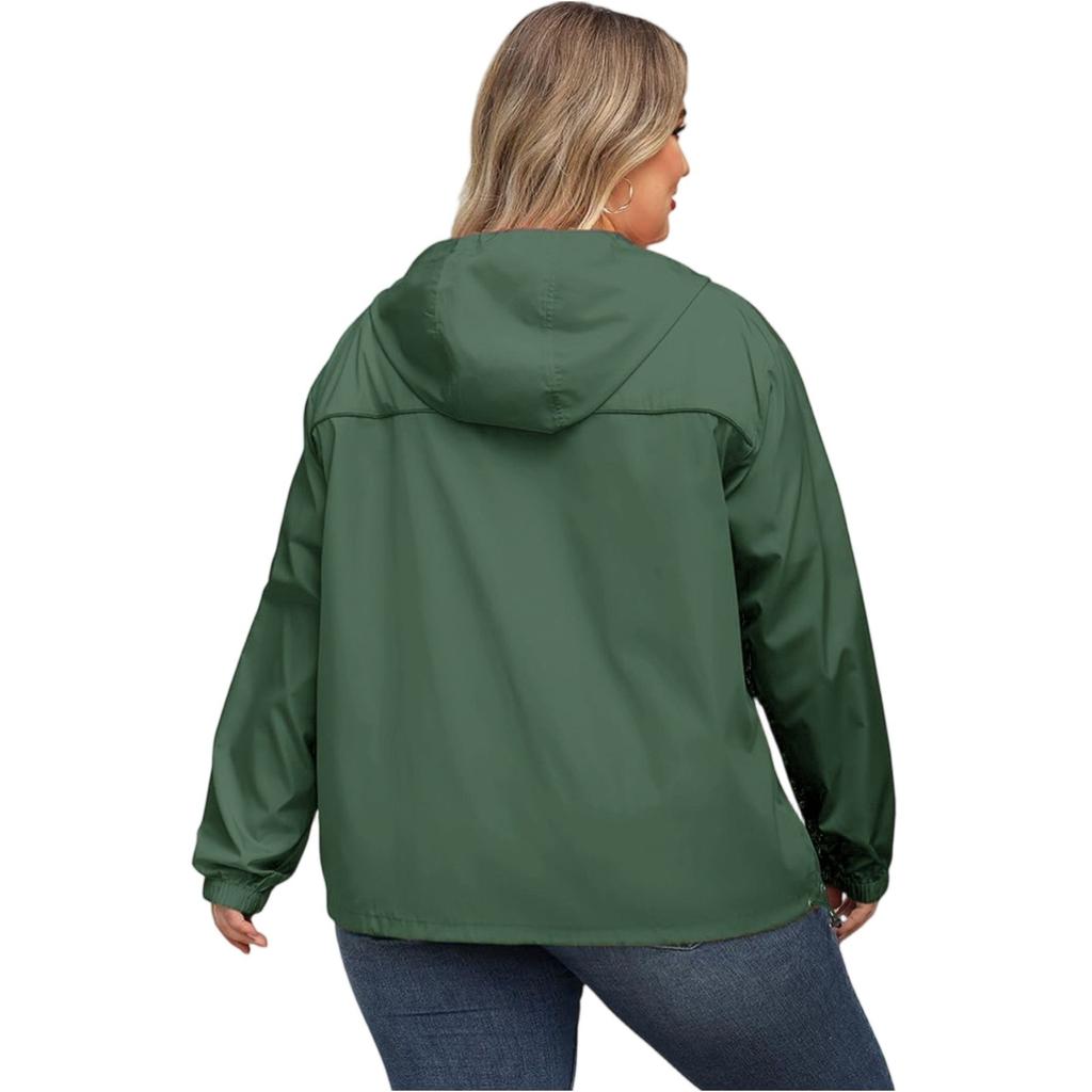 Women's Solid-color Hooded Long-sleeved Windbreaker, Mountaineering Sports Windbreaker, Jacket And Top