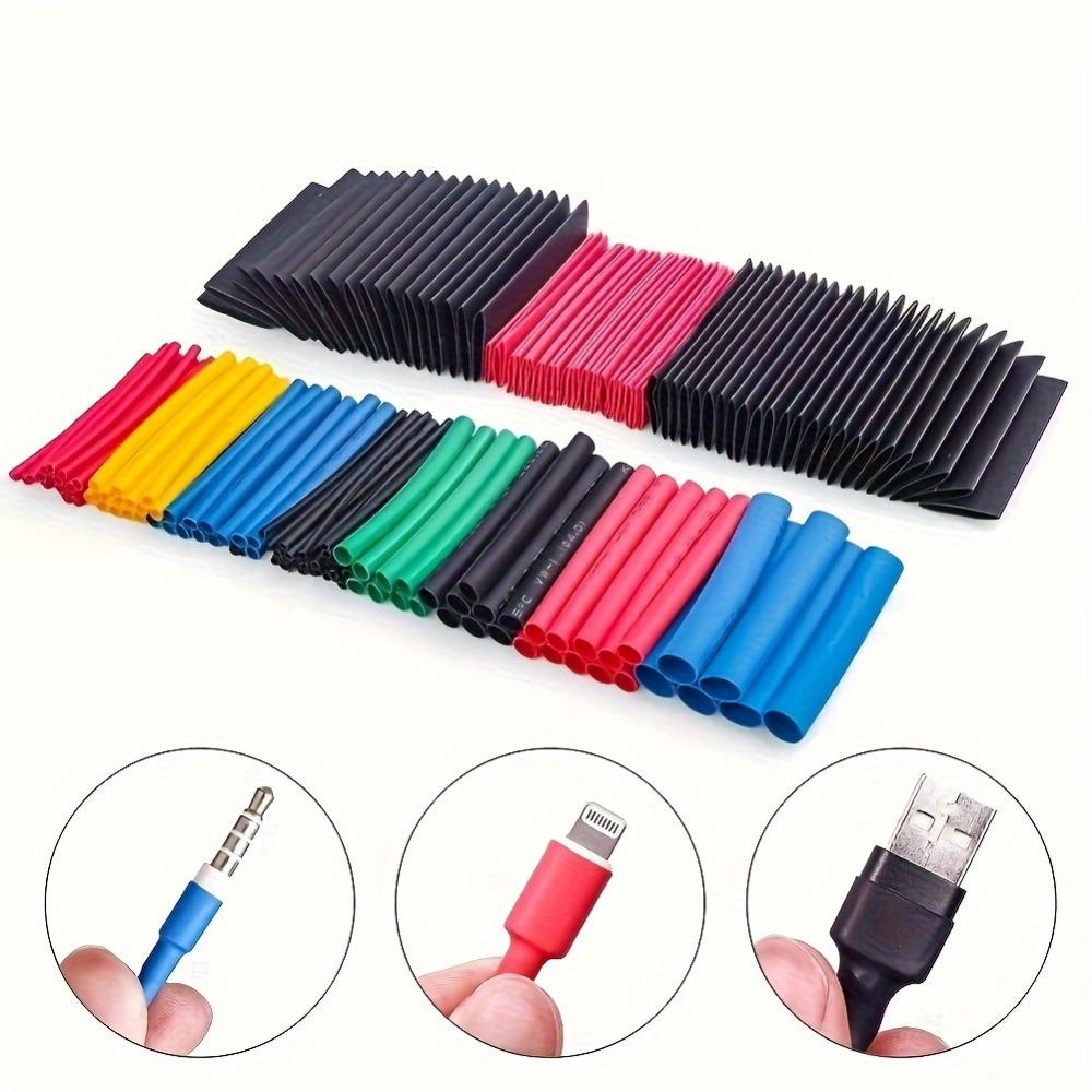 580pcs Heat Shrink Tube Kit Thermoresistant Tubing Heat Shrink Wire Wrapping Electrical Connection Cable Insulation Sleeved Protecter