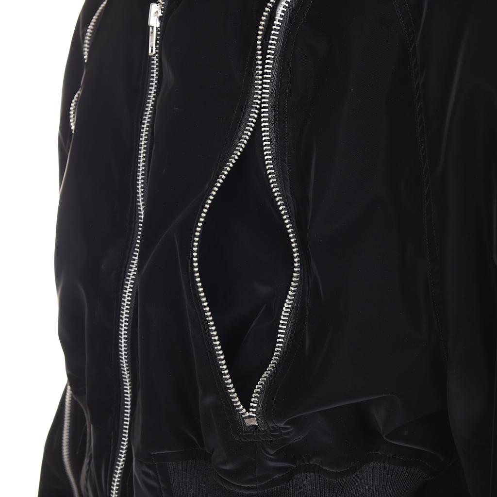 Surgery Round Zip Bomber Matte Black