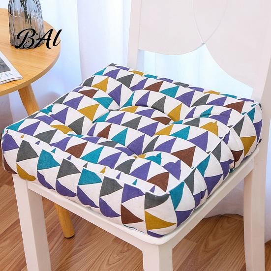 Comfortable Floor Pillow for Tatami Modern Stylish Chair Cushion, Ultra Soft Square Geometric or Thickened Pad Hard Chairs Plant Prints, 15.75"x15.75"