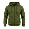 Heren Rits Hoodie Jas met Grote Zakken Kleur Casual