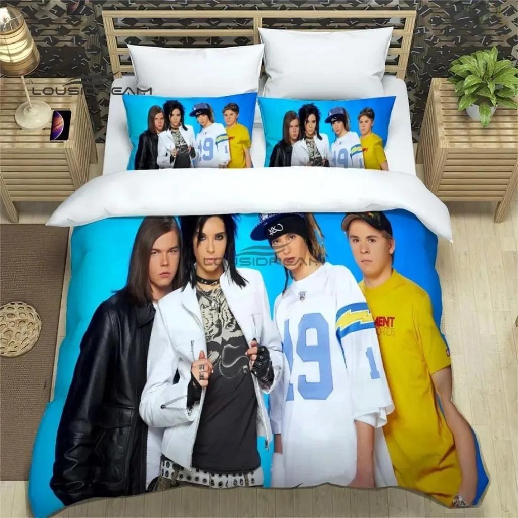 Comforter Rock Band Hd Comforter Tokio Hotel Band Printed Bedding Set For Adult Kids Single Twin Full Queen King