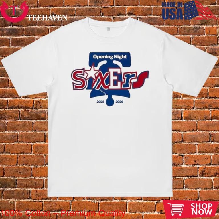 76ers Opening Night 2025 2026 T-Shirt Unisex T-Shirt S