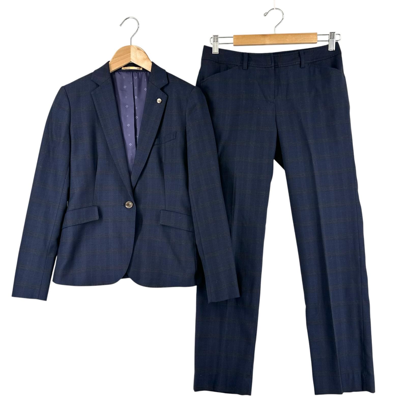 Orihika check setup Navy Women 9 used
