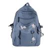 Fashion Big Student Backpack Badge Rucksack Girls School Bag High Capacity Women Backpack Female Cute Leisure Travel Mochila