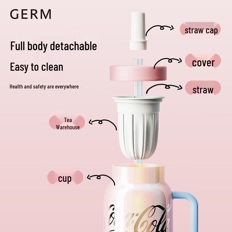 Gemco Coca-Cola Tea Infuser Straw Bottle