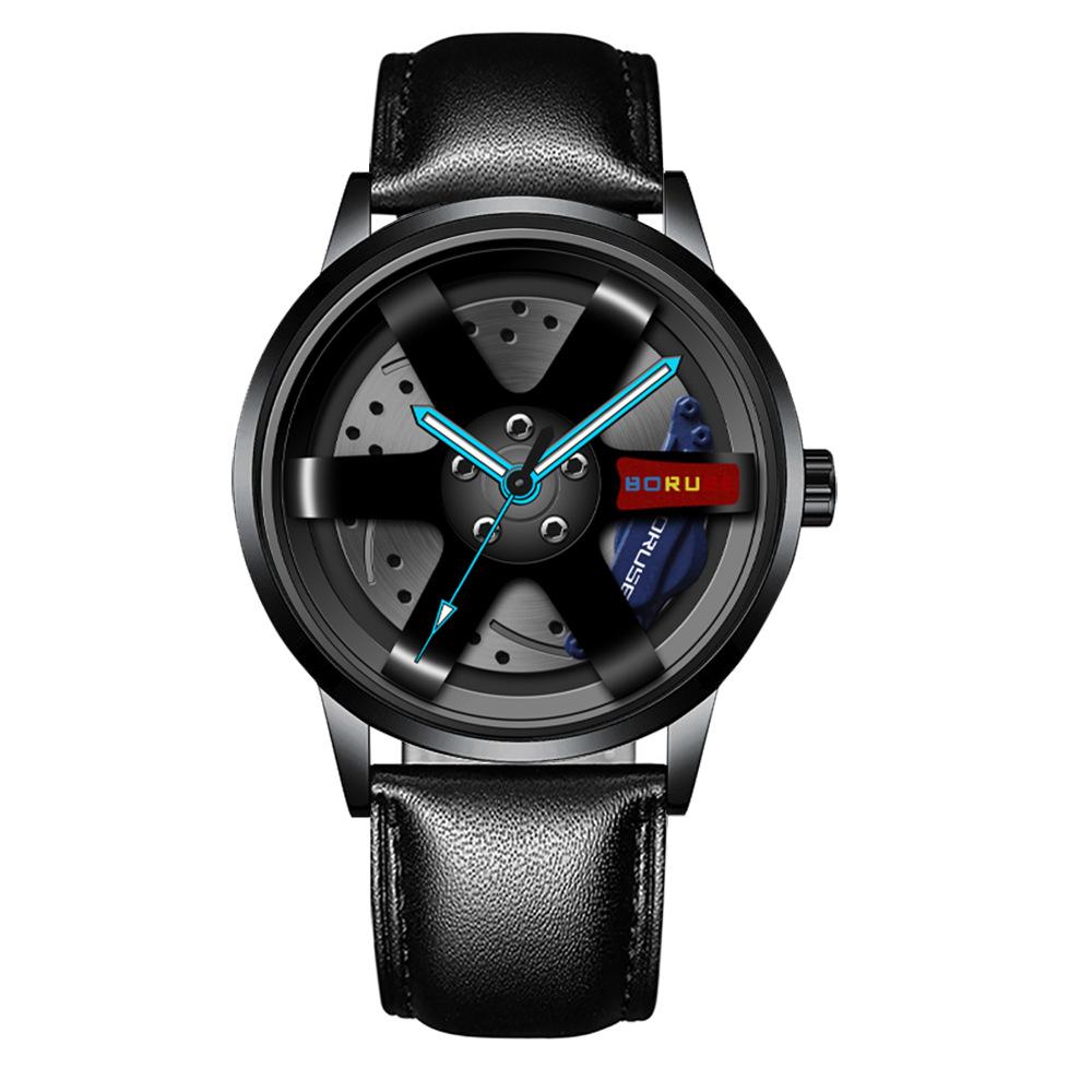 Boruse Trend Caliper Wheel Watch Men'S Waterproof Date Fully Automatic Quartz Watch