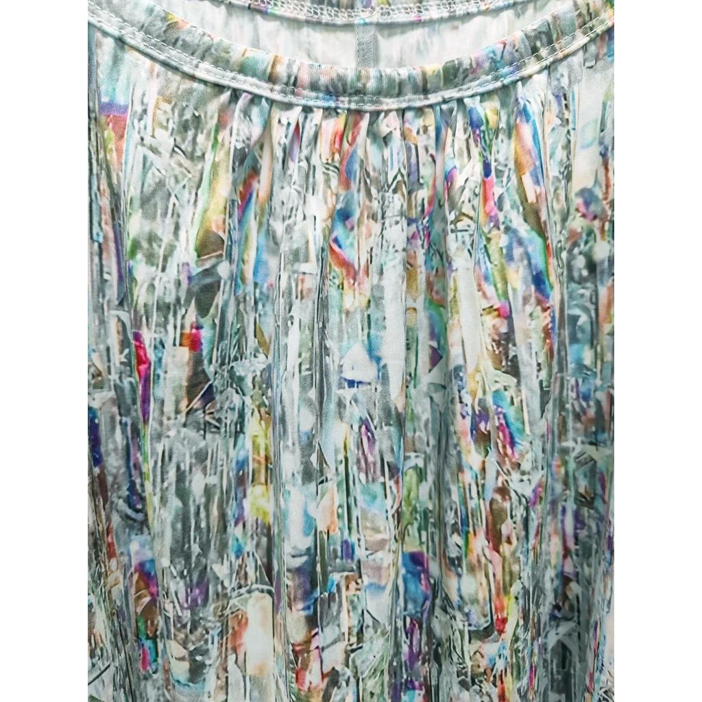 2024 Damen Sommer Ärmellos Druck Lässiges Kleid Sommerkleid für Urlaub Damenbekleidung