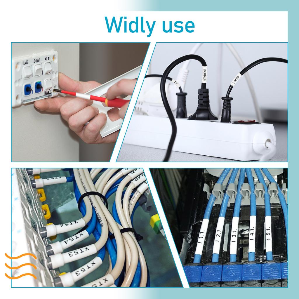 3/5/8/10Pcs Heat Shrinkable Tapes Compatible with Brotner Hse-231 HS-631 Label-Making Ribbon For P-Touch PT-P750W Printer