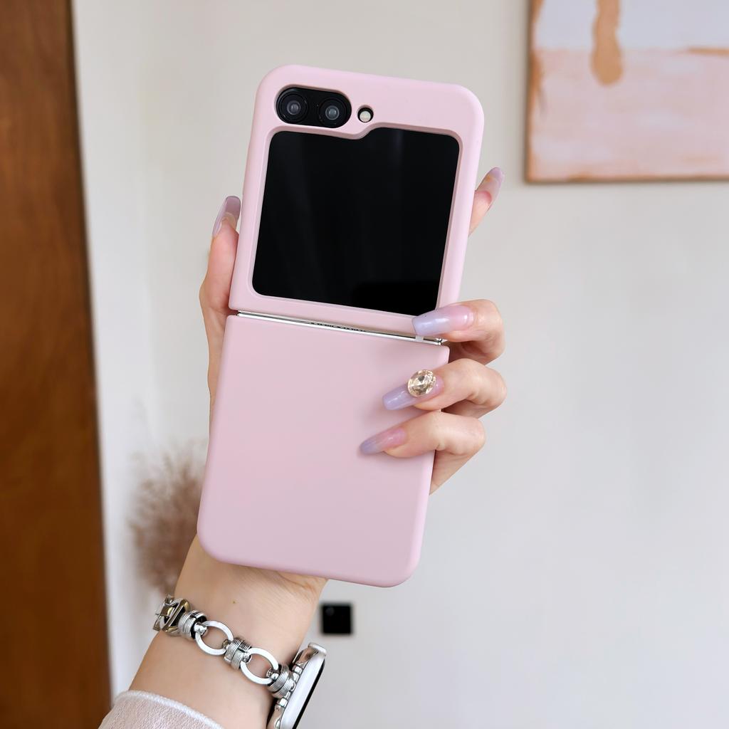 Colorful Matte Liquid Silicone Soft Case For For Samsung Galaxy Z Flip 6 5 ZFlip6 ZFlip5 Skin Friendly Folding Shockproof Cover Capa