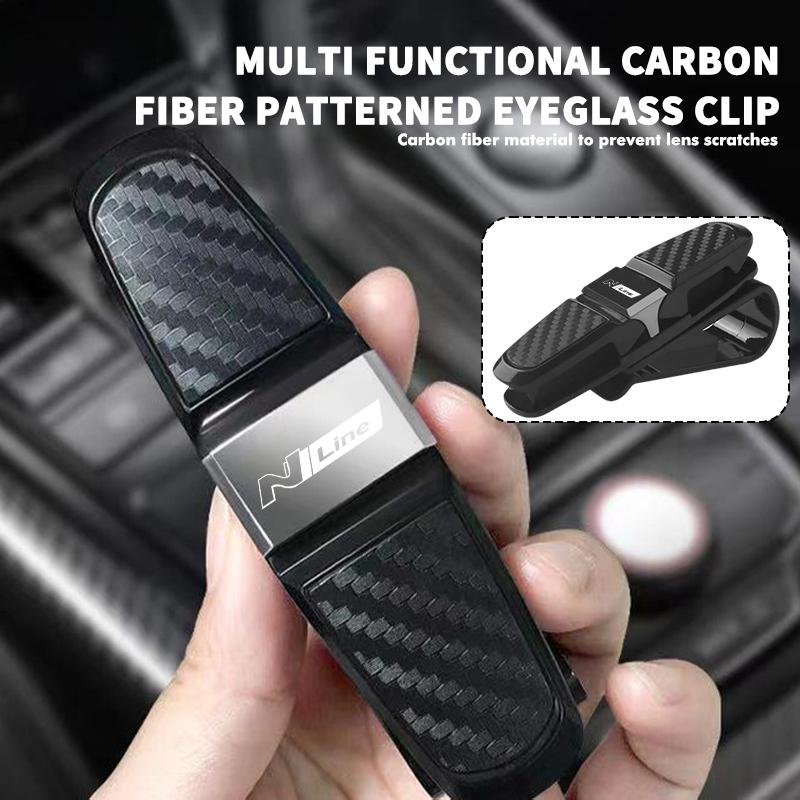 Universal Car Sunglasses Holder Sun Visor Clip Glasses Mount For Hyundai N Line Tiburon Coupe Tuscani I30 I20 IX35 I40 Sonata HH51