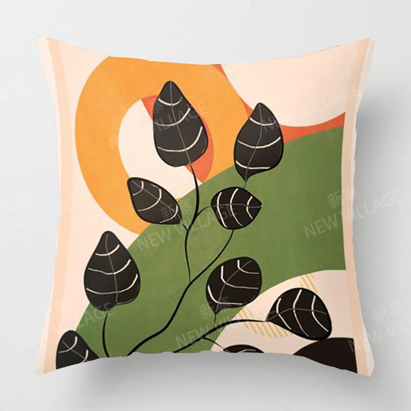 Nordic fall home decor autumn throw pillow cover sofa Cushion cover modern 45x45cm 45*45 50x50 60x60 35*35 morandi abstract boho