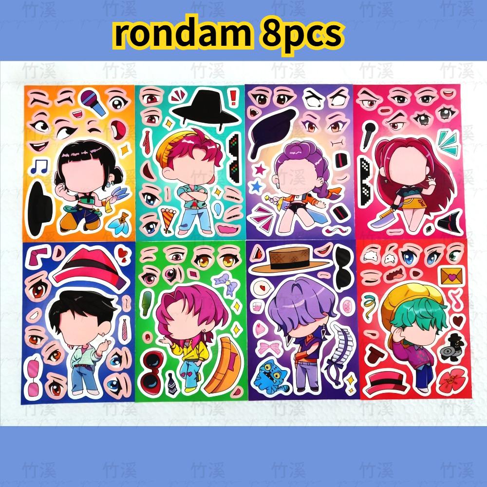 Devil Hunter Rumi Kang Tattoo Sticker 20 Piece Set KPOP Anime Trendy Accessories | Star Idol Same Style Waterproof Easy to Stick