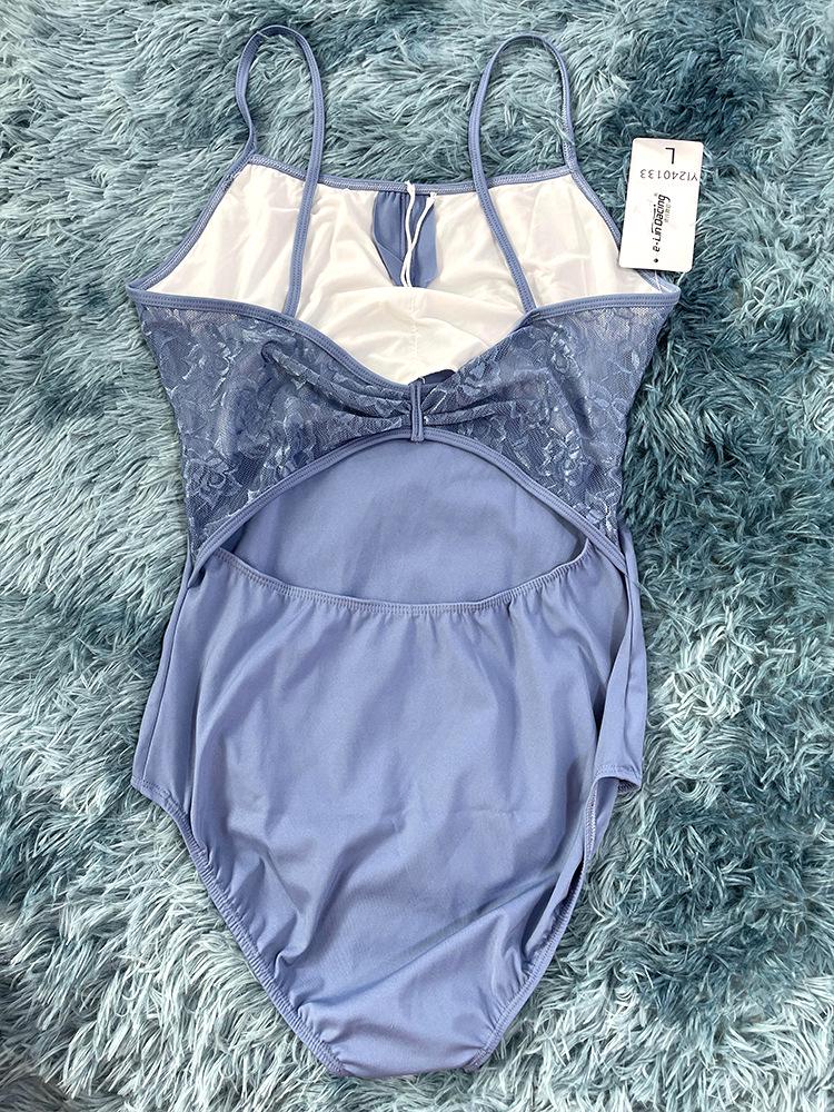 Adult Lace Strappy Leotard for Ballet, Dance, Yoga & Aerial Practice