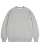 GRAVER [Unisex] Sky Blue Heart Smile Sweatshirt_Gray