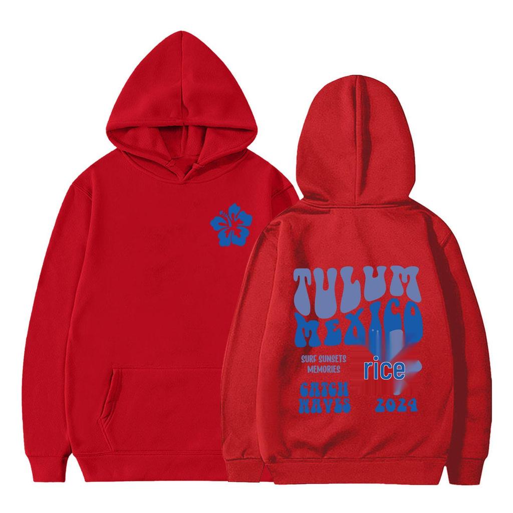 Felpa Stampata QEEAN BEACH Wild Wave 1971 per Bambini - Pullover Autunno/Inverno Vestibilità Larga per Ragazzi e Ragazze