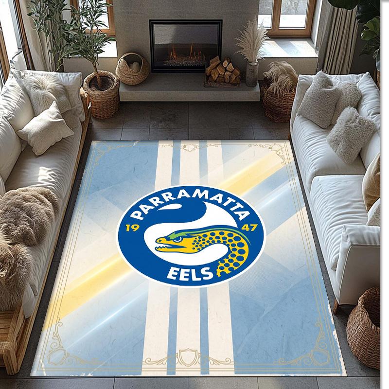Parramatta Eels Crystal Velvet Carpet Soft Anti?Slip Floor Mat Comfortable Home Living Room Bedroom Decor Rug
