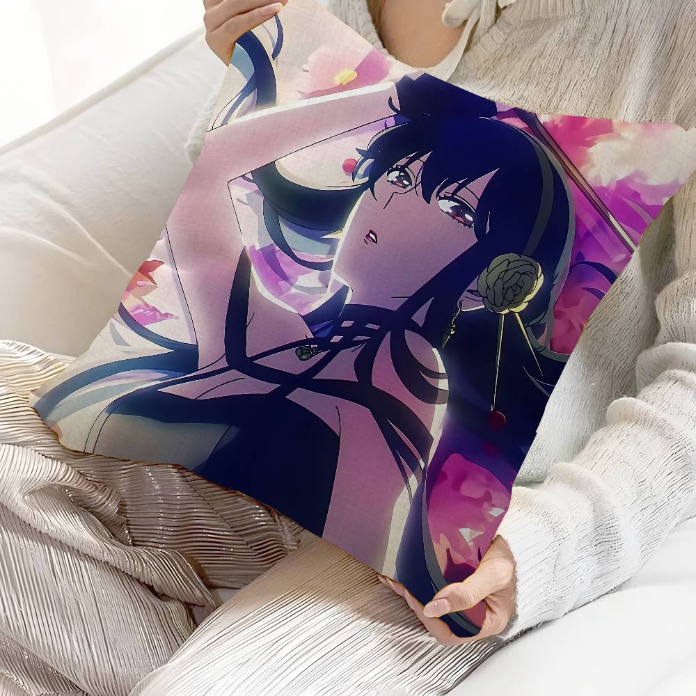 Anime Spy X Family Pillow Cushion Cover Pillowcase Living Room Sofa Home Decor