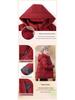 Grandma's Retro Cotton-Padded Hooded Jacket - Warm and Stylish for Elderly Women